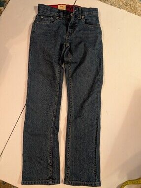 Levi's Indigo Straight Leg 511 Slim Youth Denim Jeans Sz 8